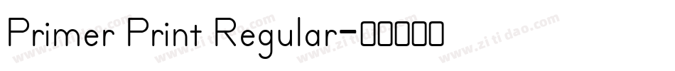 Primer Print Regular字体转换